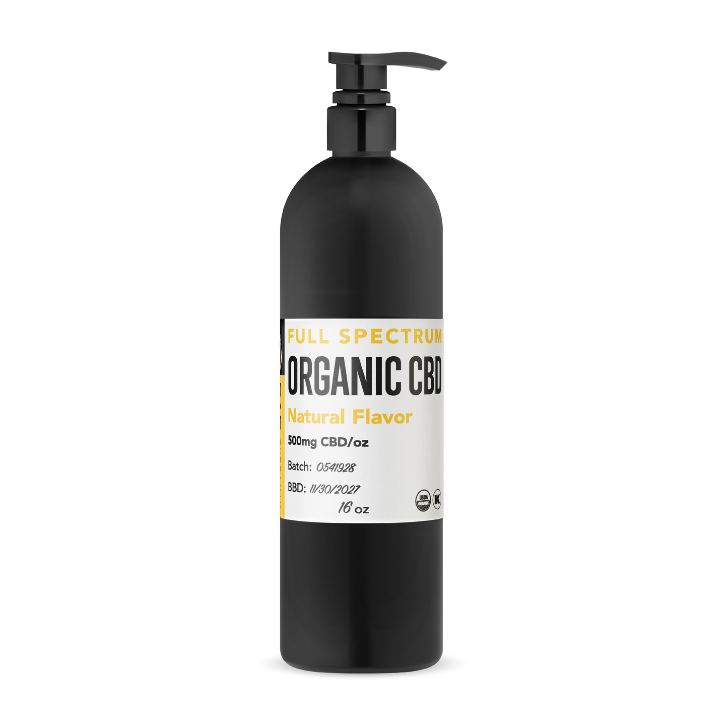 Bulk 500mg/oz Organic Certified Blend-Full Spectrum for Pets or Humans