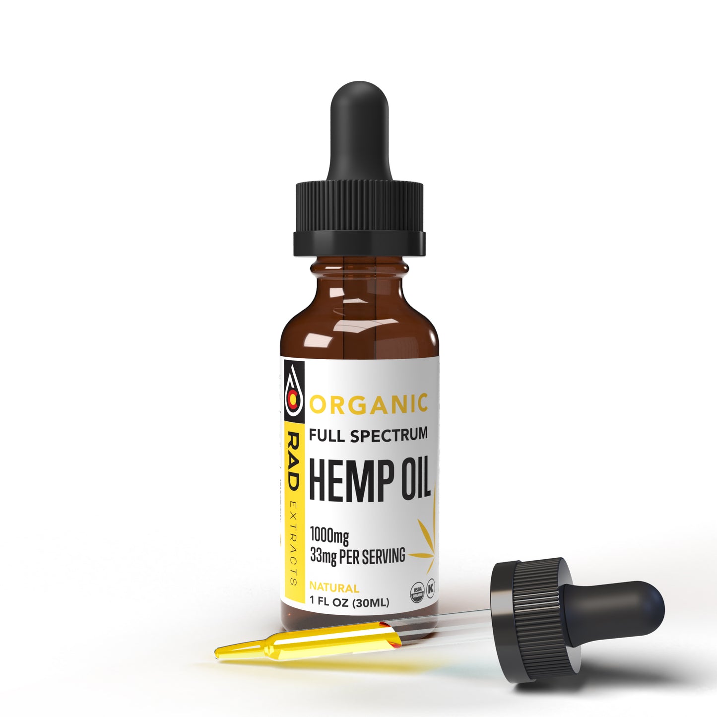 Bulk 1000mg/oz Organic Certified Full Spectrum CBD Bulk Tincture Blend