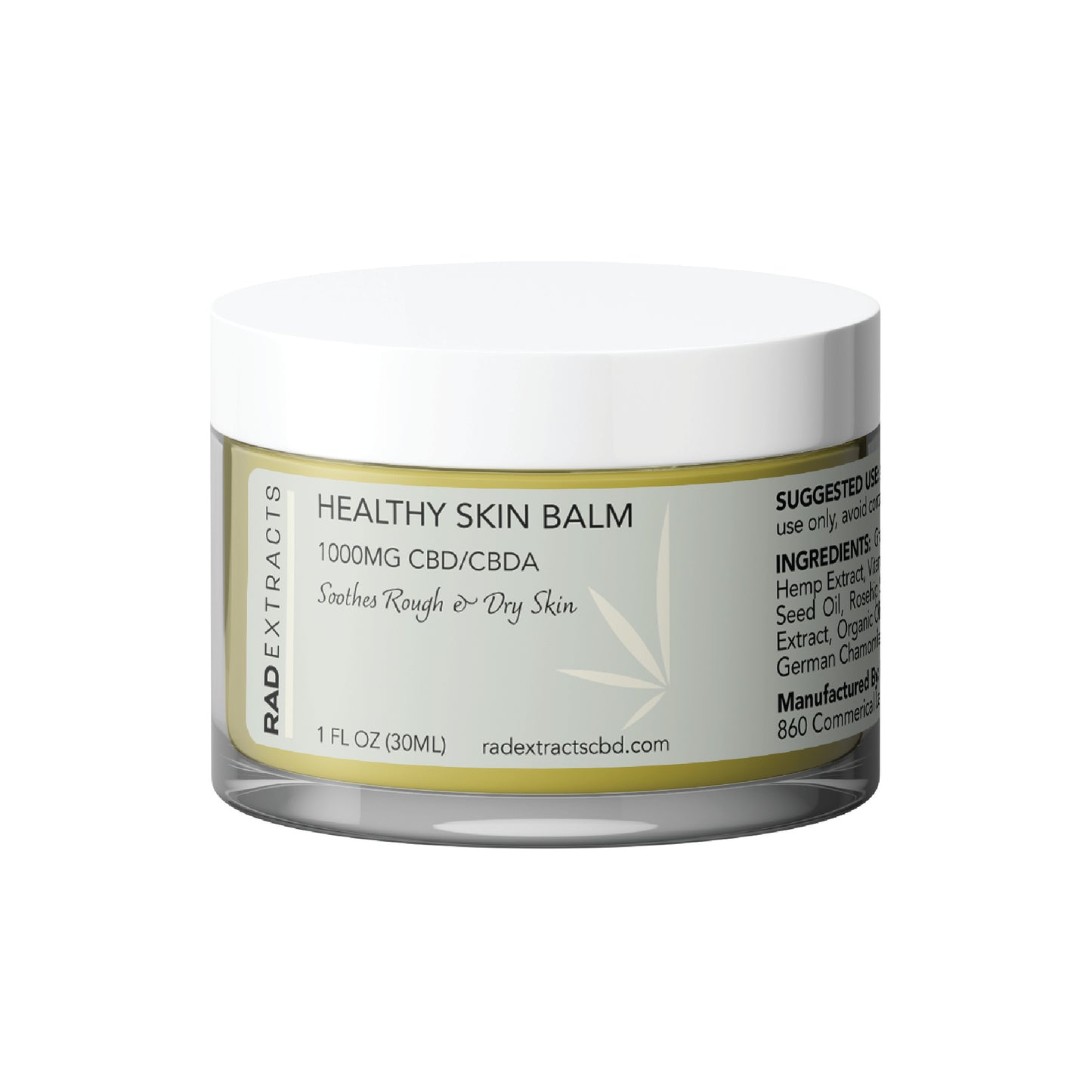 Full Spectrum CBD Healthy Skin Balm -1oz 1,000mg CBD/CBDa