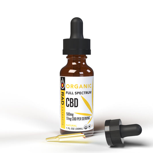 500mg Organic Certified Full Spectrum CBD Tincture