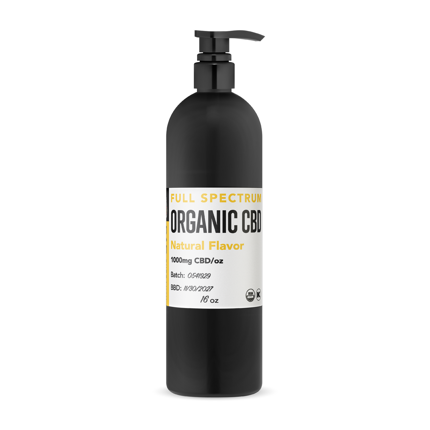 Bulk 1000mg/oz Organic Certified Full Spectrum CBD Bulk Tincture Blend