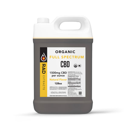 Bulk 1,500mg/oz Organic Certified Full Spectrum CBD Tincture Blend