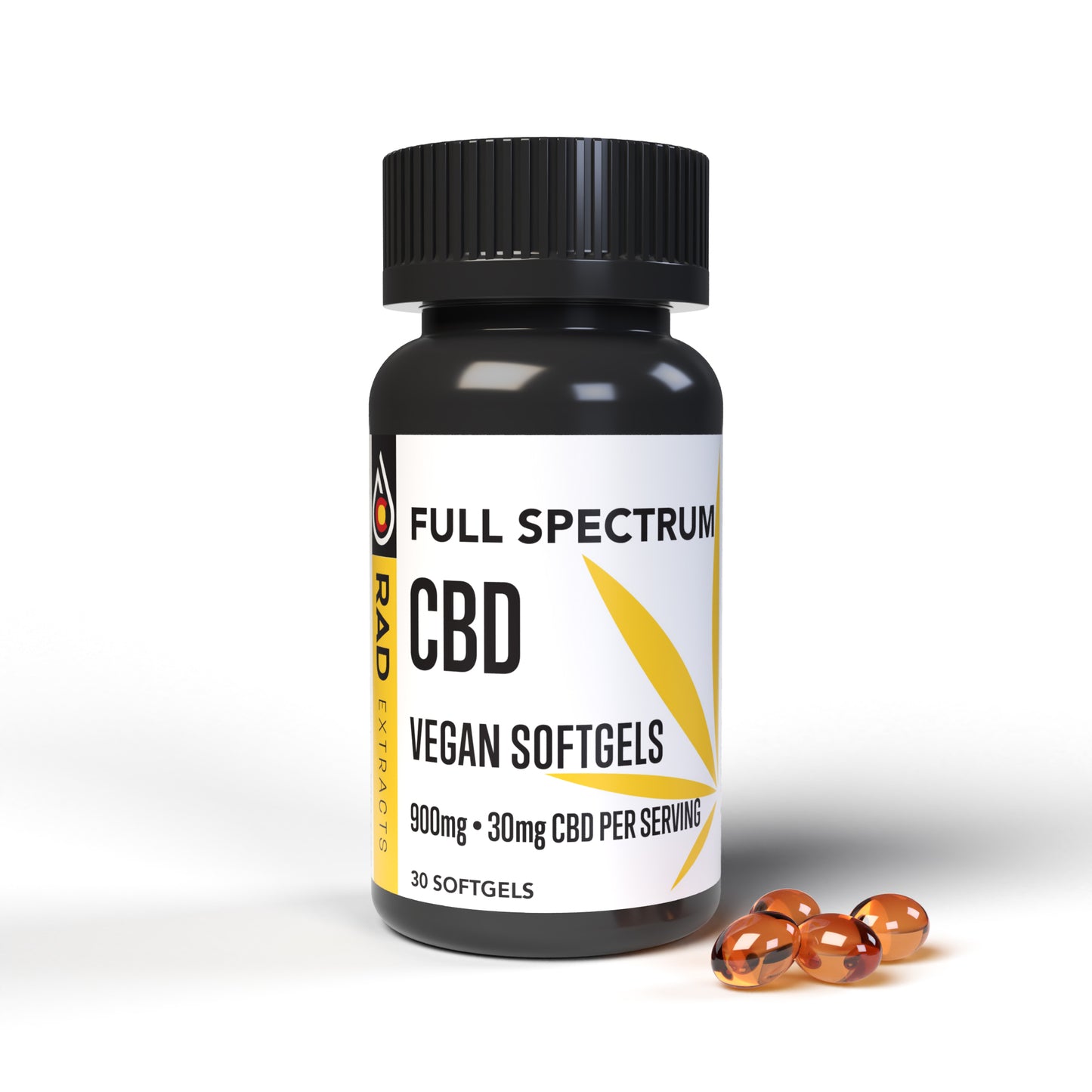 Full Spectrum CBD Vegan Softgels -30ct 900mg